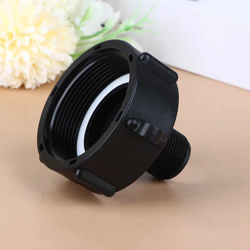 Черный адаптер для резервуара воды IBC прочный переходник с тонкой резьбой S60 2
