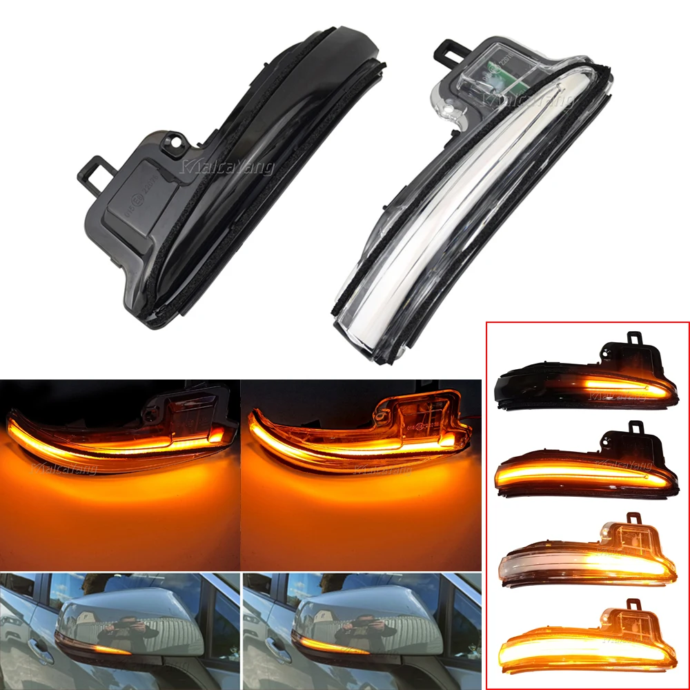 

For Toyota Alphard Vellfire RAV4 XA50 2016-2019 Highlander 2020 LED Dynamic Turn Signal Light Sequential Side Mirror Indicator