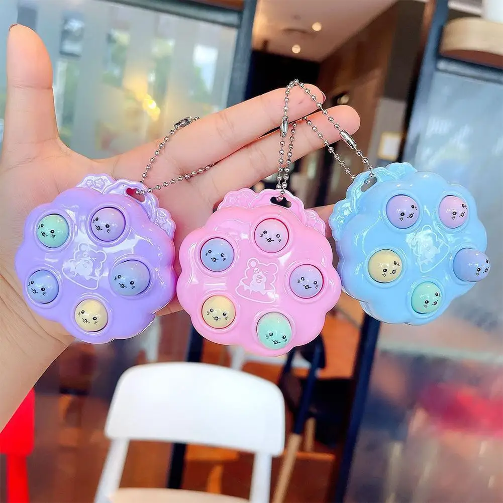 

Gopher Press Toy Mini Hand-playing Gopher Toy Percussion Portable Toy Antistress Toy Decompression Fidget Stress Toy K2z5