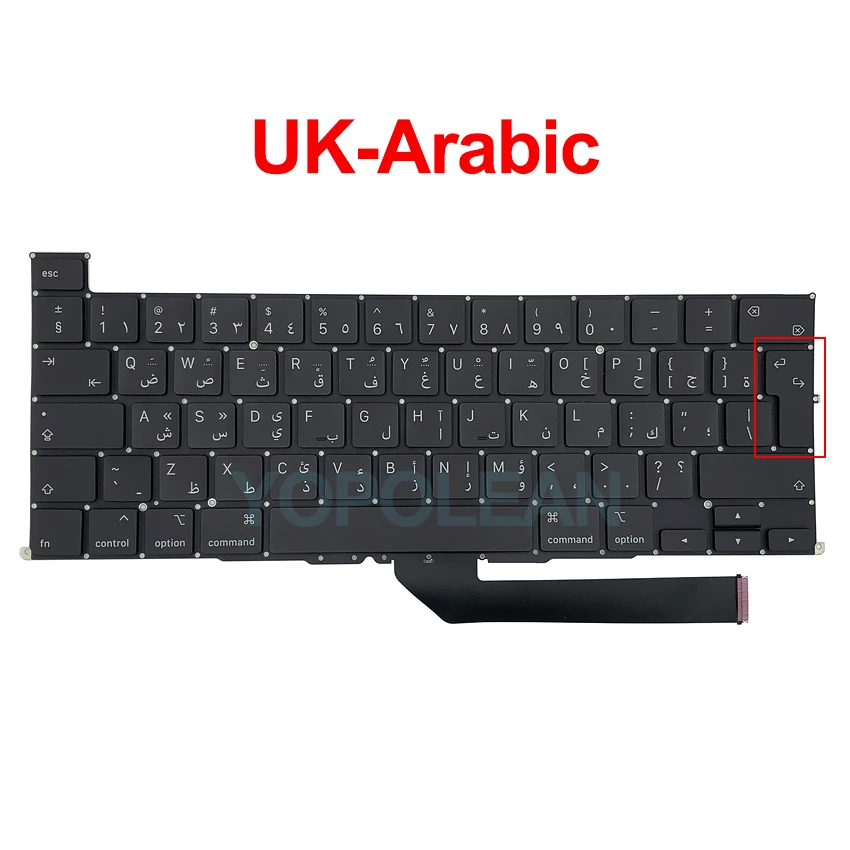 Новая клавиатура A2141 с арабской раскладкой для MacBook Pro Retina 16 дюймов 2019 года EMC 3347 |