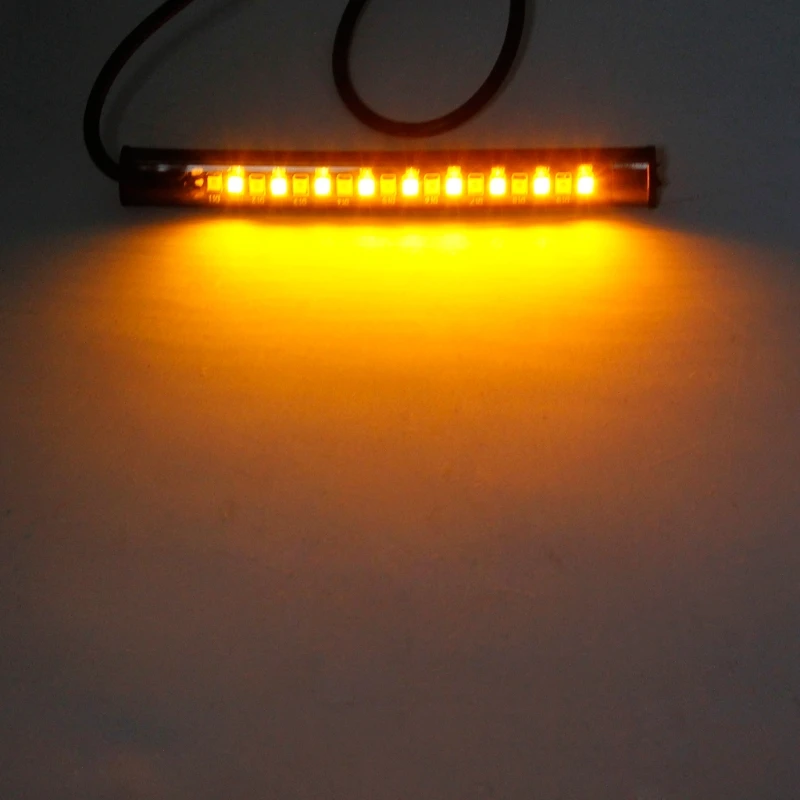 

Universal 18LED Motorcycle Tail Brake Stop Turn Signal Lamp Flexible Strip Light