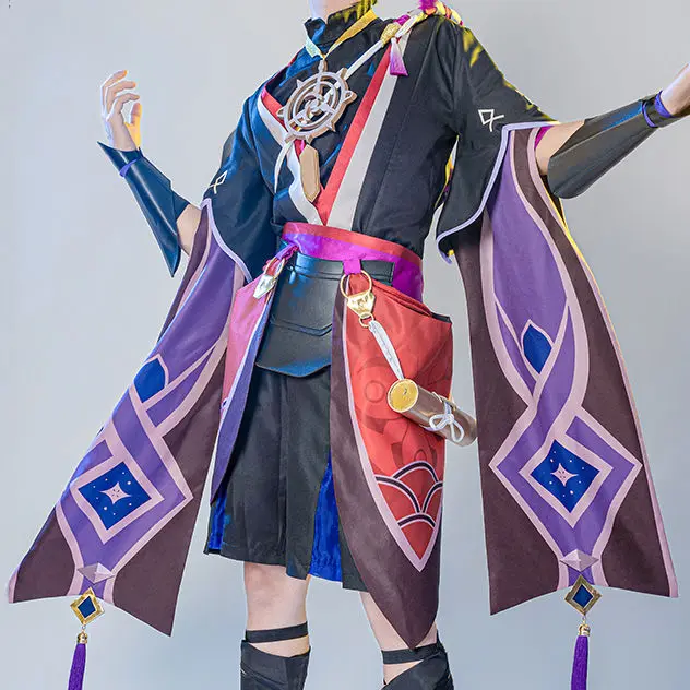 В наличии Genshin Impact BOSS Scaramouche низкая цена костюм для косплея Униформа Хэллоуина