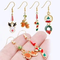 christmas tree earrings for women santa claus snowman drop earrings jewelry girls christmas gifts wholesale new fashion earing