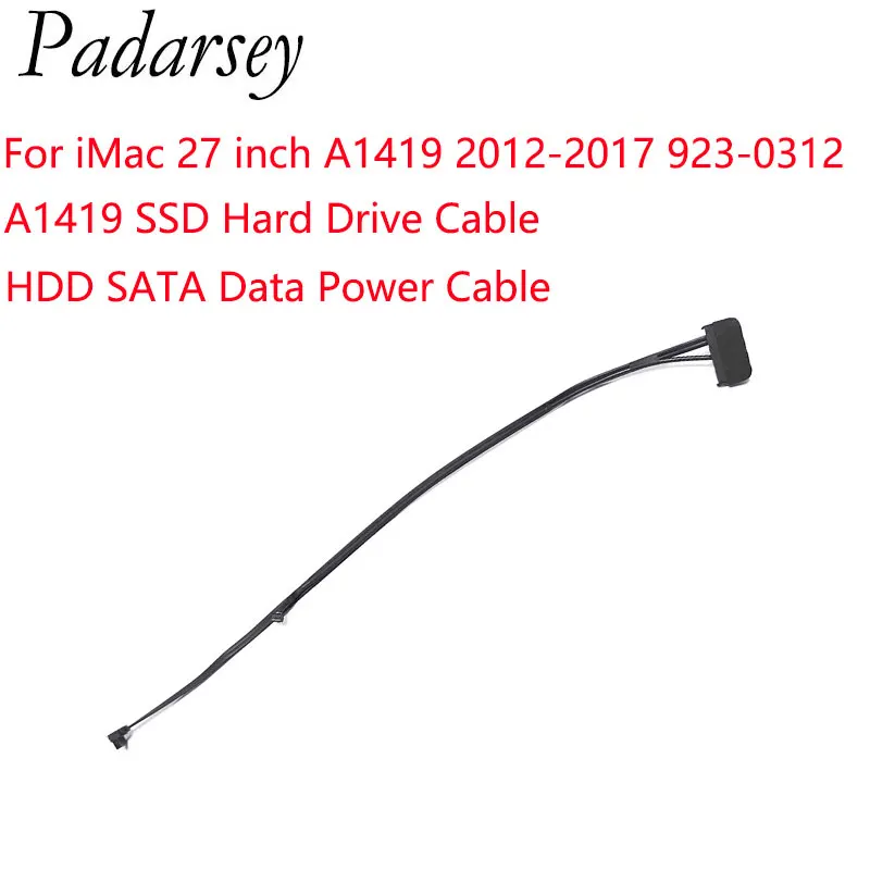 

New A1419 SSD Hard Drive Cable HDD SATA Data Power Cable Replacement for iMac 27 inch A1419 2012-2017 923-0312