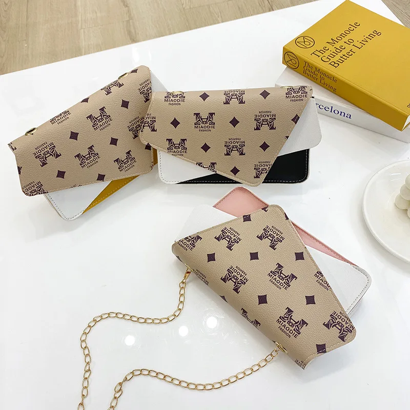 

Women's Fashion Shoulder Bag Designer Exquisite Messenger Bag New Flip Cover Phone Bag Women Purse PU Leather Chain Tote Bag