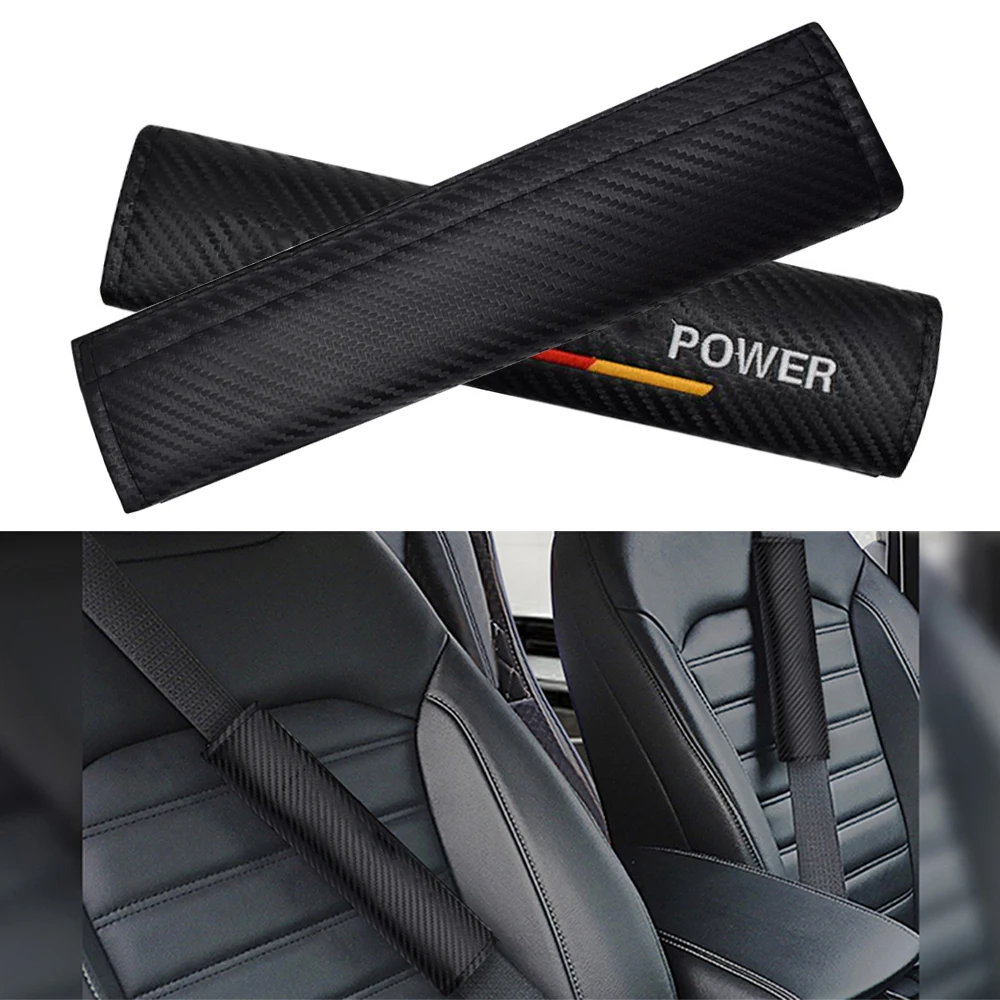 

2Pcs For MUGEN POWER Car Logo Seat Belt Shoulder Pads Protector Cover for Honda Civic Accord CRV Fit Jazz Odyssey Vezel Pilot