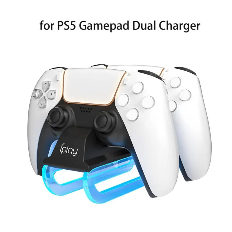 

New Game Charging Stand For PS5 Dual USB Handle Fast Charging Dock Station Stand Charger For PS5 Game Controller Joypad Joystick