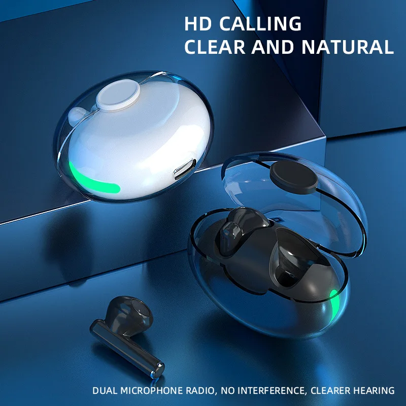 

Pro Bluetooth Headset Transparent Warehouse Tws Wireless Headset Touch Sports Binaural Mini Stereo Wireless Gaming Headphone