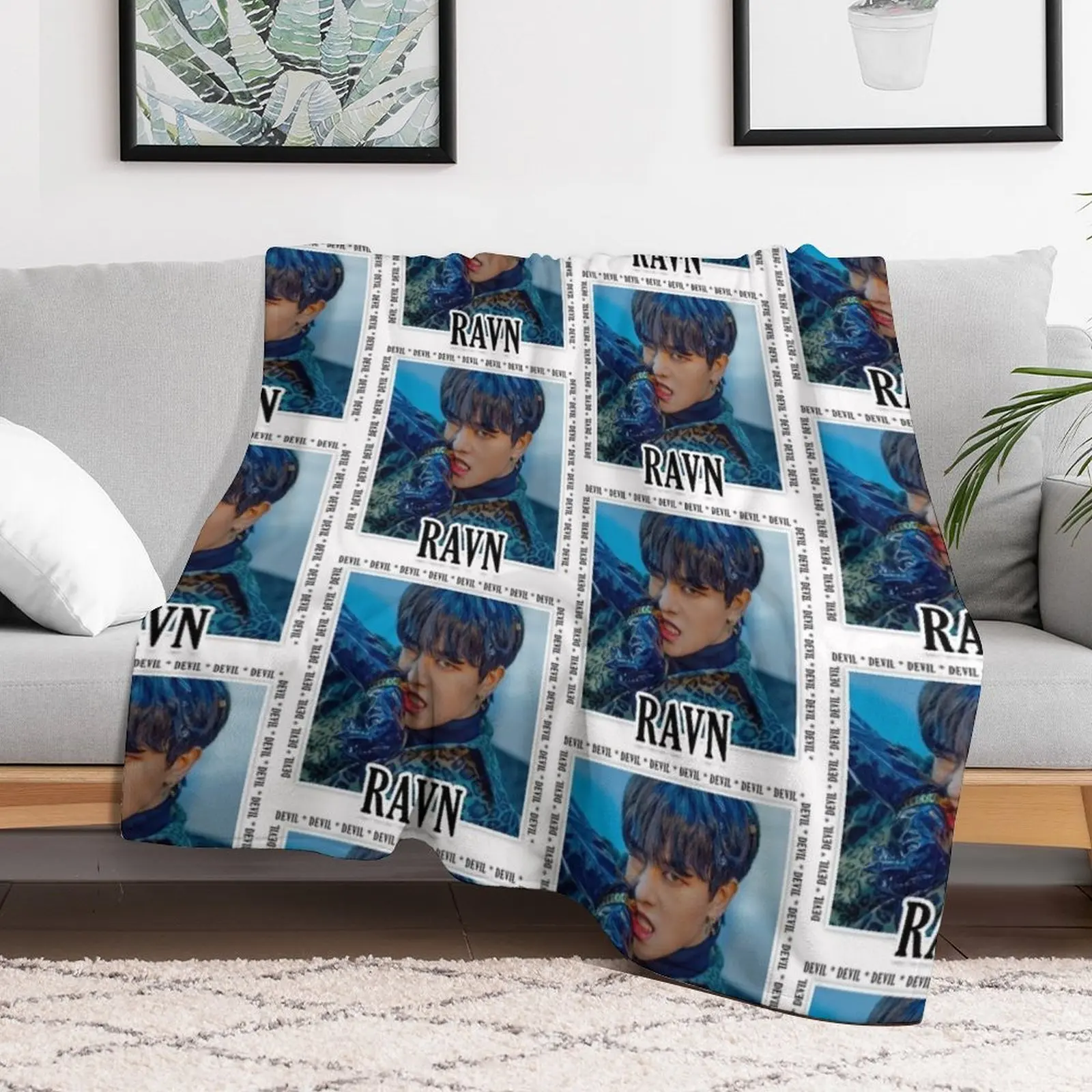 Oneus - Ravn Throw Blanket Summer Beddings Soft Plaid Luxury Nap Blankets