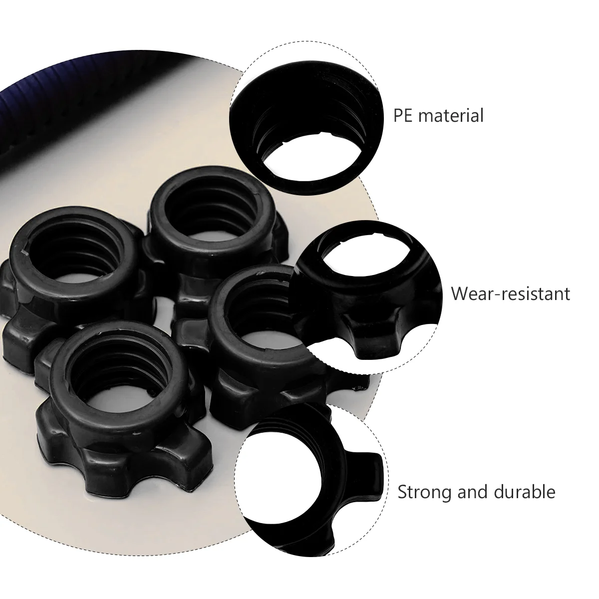 4 шт. гайка для гантели аксессуары крепления штанги оборудование домашнего