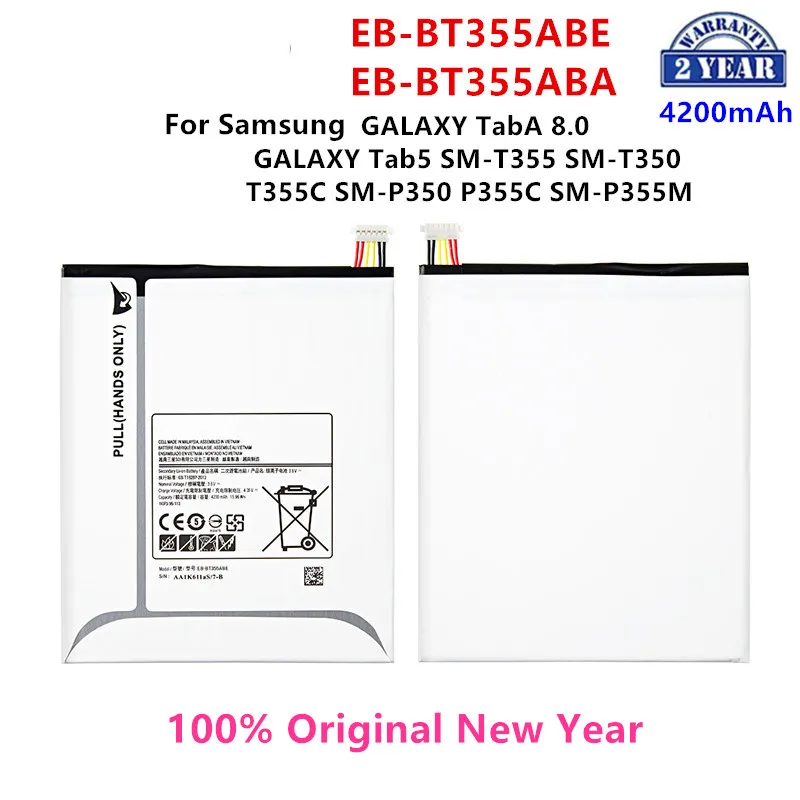 

100% Orginal Tablet EB-BT355ABE EB-BT355ABA Battery For Samsung Galaxy TabA 8.0 Galaxy Tab5 SM-T355/C T350 P350 P355C/M T357W