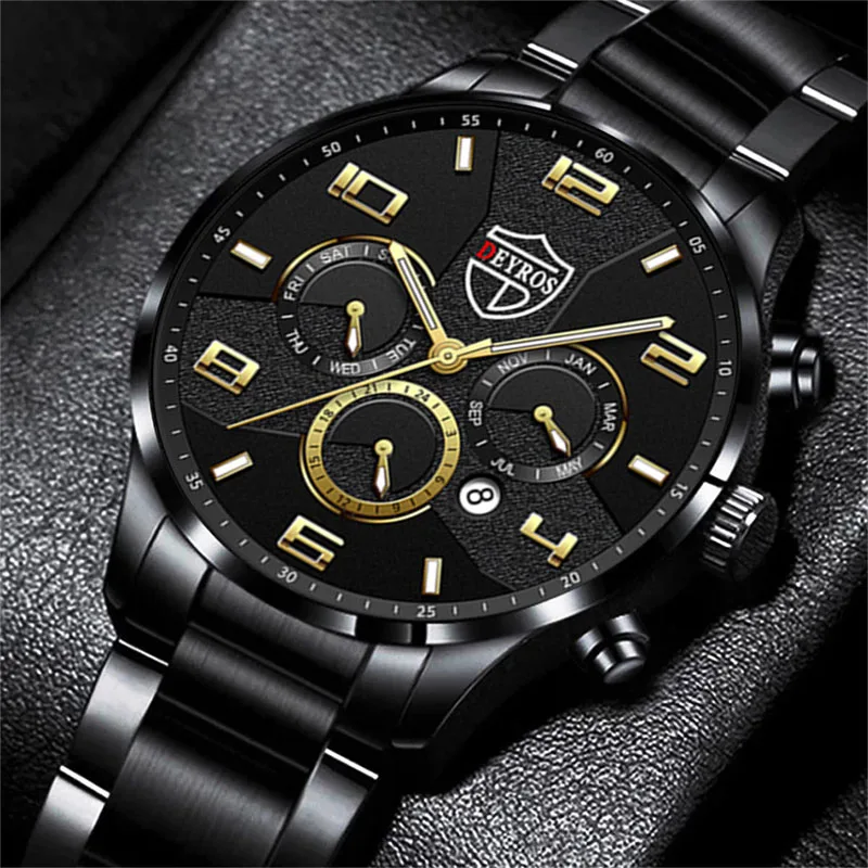 

reloj hombre Luxury Fashion Mens Watches Men Sports Quartz Watch Man Business Stainless Steel Luminous Clock relogio masculino
