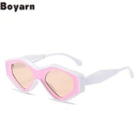 boyarn cool triangle cat eye sunglasses 2022 new disco butterfly sunglasses womens small face personalized sunglasses trend