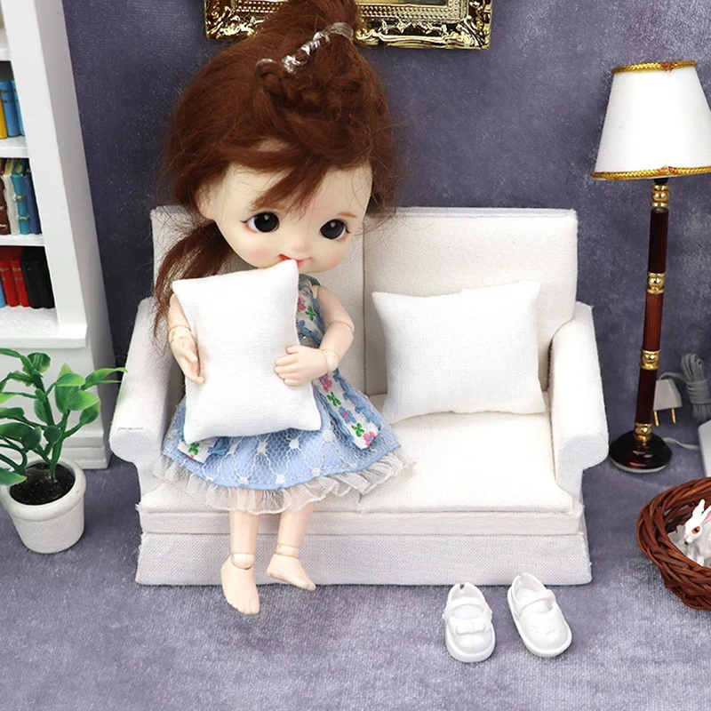 Кукольный домик в масштабе 1/12 миниатюрный большой диван со стандартной мебелью