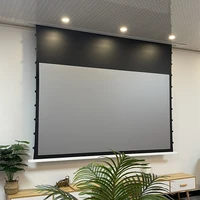 t4halr 169 premium built in recessed ceilling tab tensioned motorized projection screen