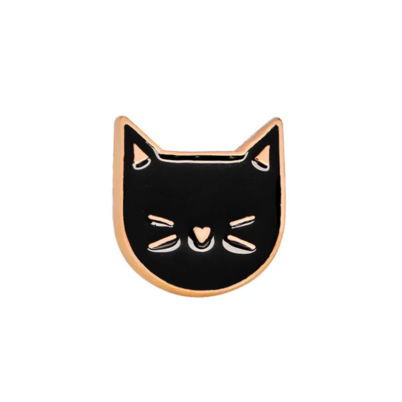 

Cat Sheriff Black Cat Couple Cat Cute Cat Jewelry Fashionable Creative Cartoon Brooch Lovely Enamel Badge Clothing Accessories