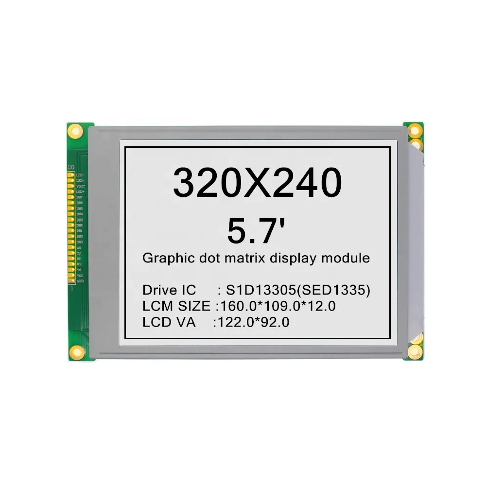 

320x240 320*240 320240 SED1335 5.7' graphics lcd display module