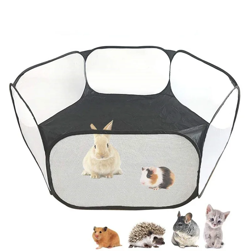 

Portable Pet Cat Dog Cage Tent Playpen Folding Fence For Hamster Hedgehog Small Animals Breathable Puppy Cat Rabbit Guinea Pig