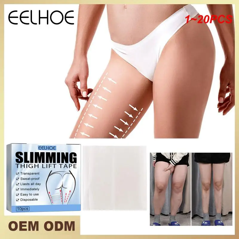 

1~20PCS Instant Results Thigh Lift Tape Affordable Thigh Shaping Solution 42g Beach-ready Legs Must-have Comfortable