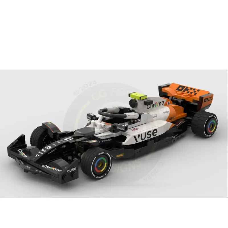 Популярная коллекция автомобилей F1 (с наклейками) MOC 8 сетчатых машин Super Racing Speed