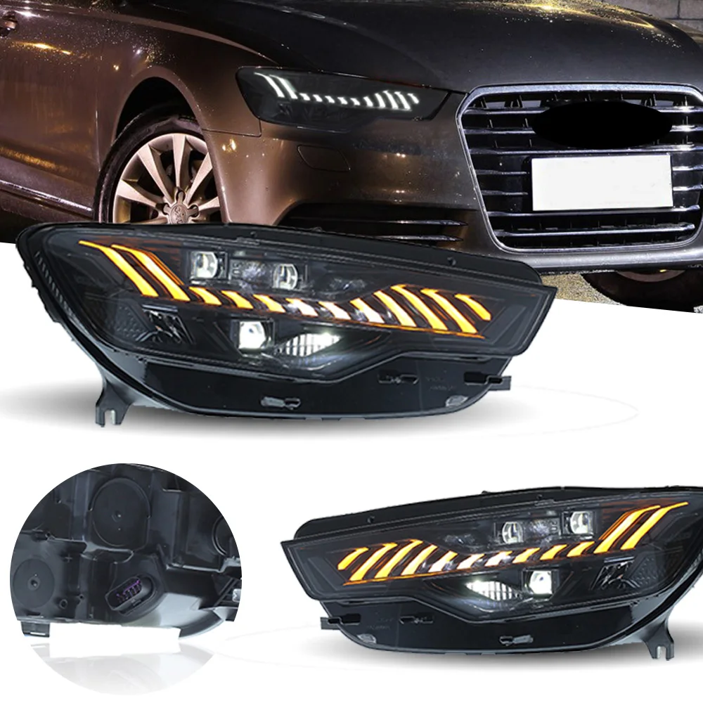Car Styling Headlights for Audi A6 LED Headlight 2012-2015 Upgrade A7 Head Lamp DRL Signal Projector Lens Automotive Accessories