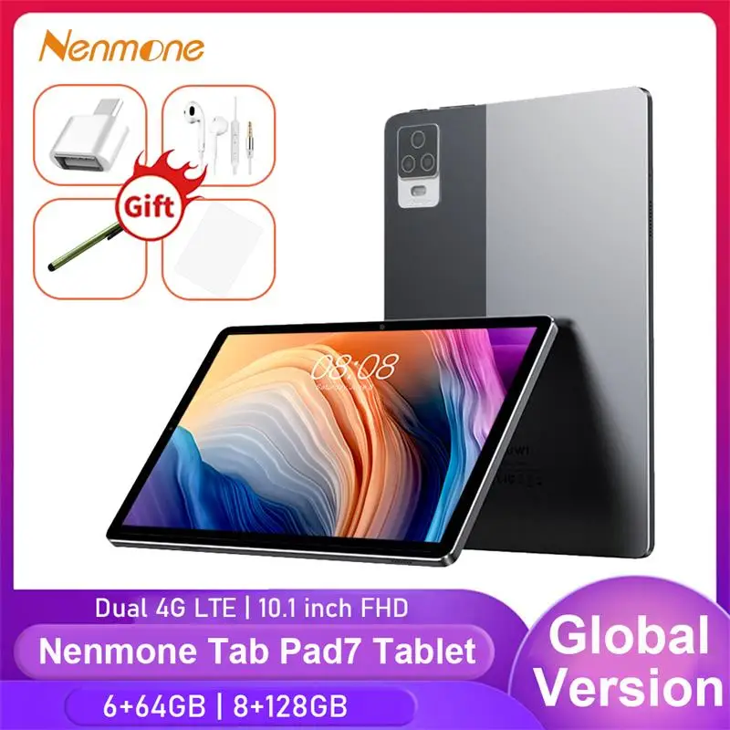 

Новое поступление 2022, нет, Pad7, 4G, LTE, телефонный планшет, 10,1 дюймов, Android, Восьмиядерный процессор MT6750, 8 МП и 2 Мп, две SIM-карты, планшет, подарки для детей