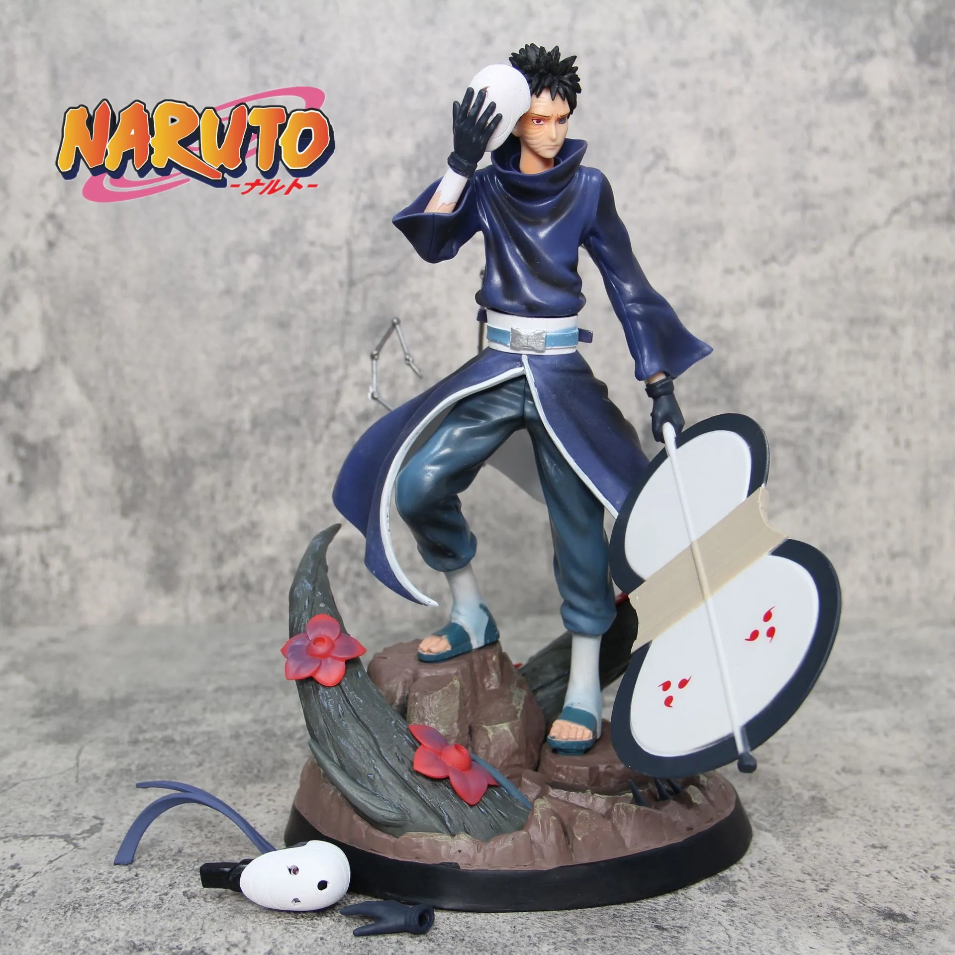 

30cm Naruto Anime Figure Shippuden Akatsuki Gk Uchiha Obito Action Figure Statue Pvc Figure Collectible Model Toy For Kids Gifts