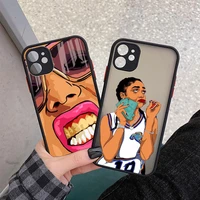 afro girls black women art phone cases for iphone 11 12 13 pro max 6s 7 8 plus se20 x xs max xr hard matte back shockproof cover