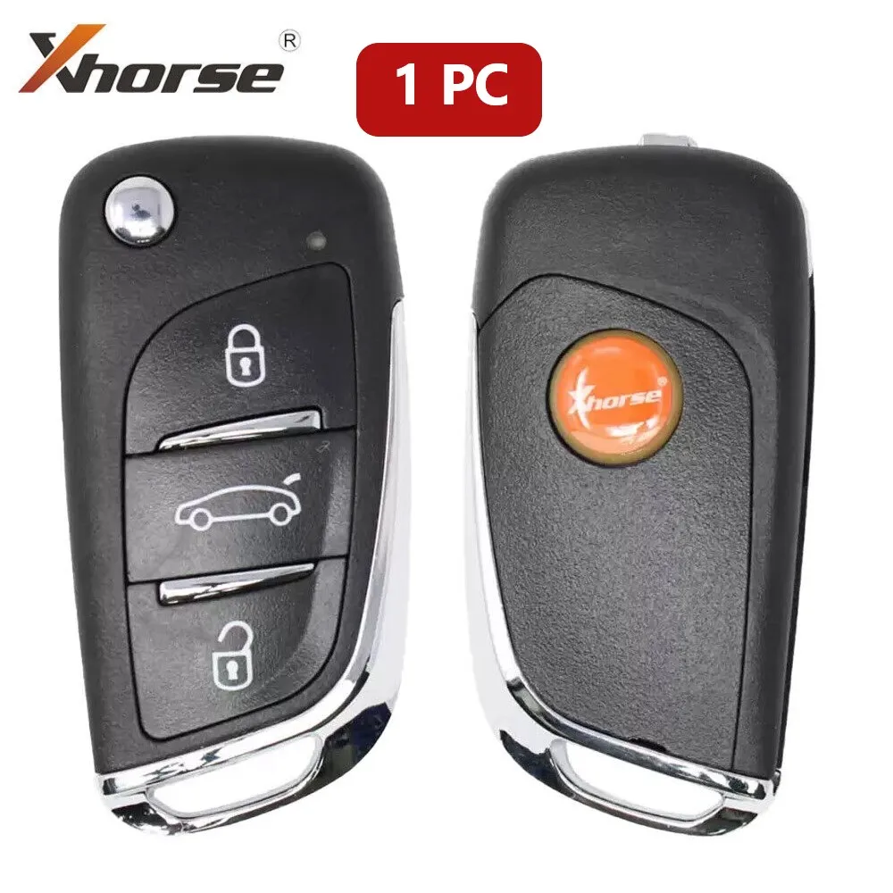 

1PC Xhorse Wireless Universal Flip Remote Key DS Style 3 Button XNDS00EN