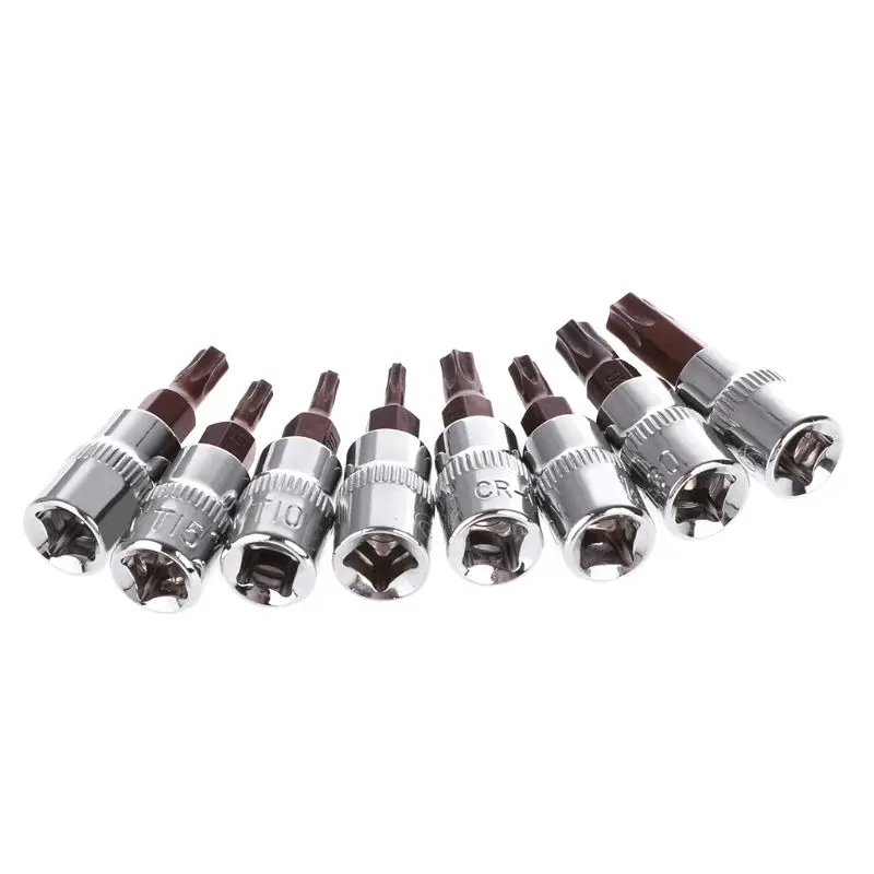 

652F звездообразная насадка Torx, 1/4 дюйма, звездообразная хромованадиевая отвертка, затягивающая гайка, болт