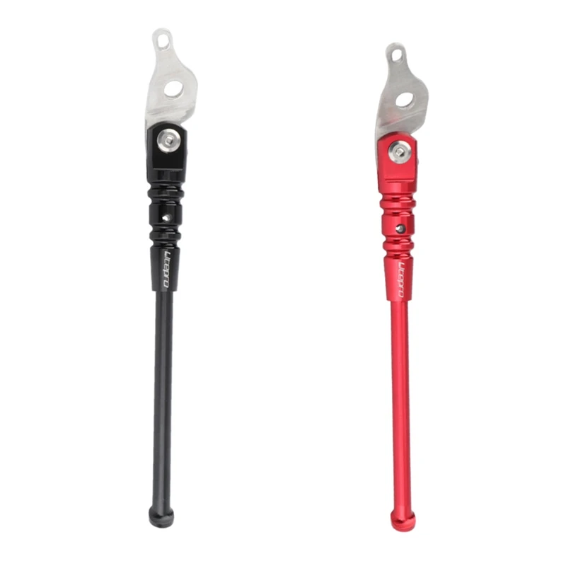 

2X Litepro Bicycle Kick Stand Road Bike Kickstand Mountain Bike Bicycle Cycle Rack For Brompton Accessories(Black&Red)
