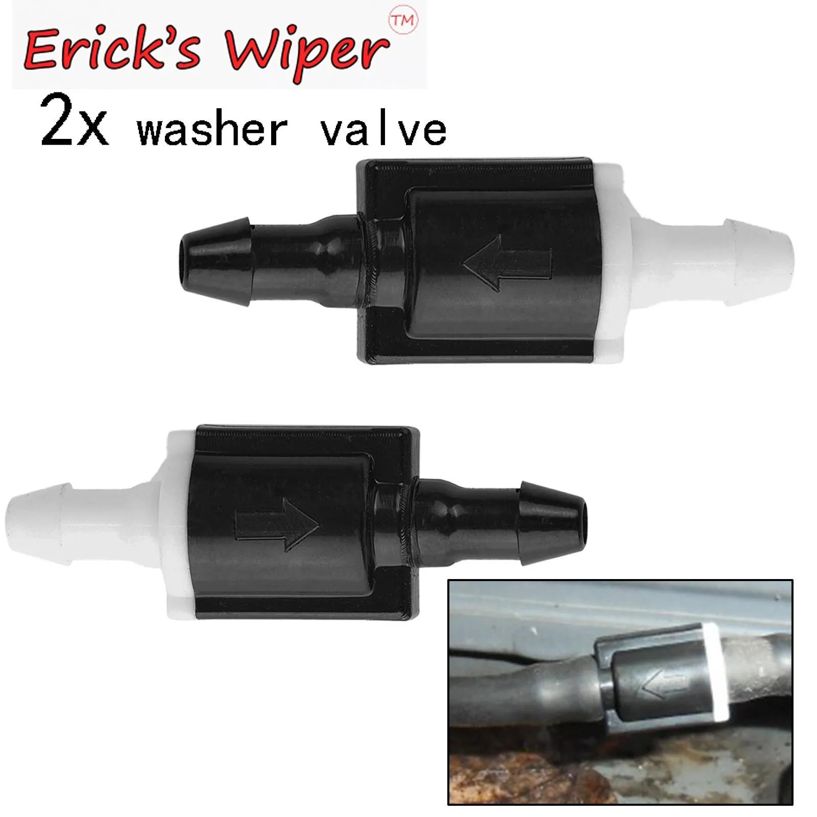 

Erick's стеклоочиститель 2 шт. мойка лобового стекла обратный клапан улучшение стеклоочистителя для Hyundai Getz код детали 85321-26020