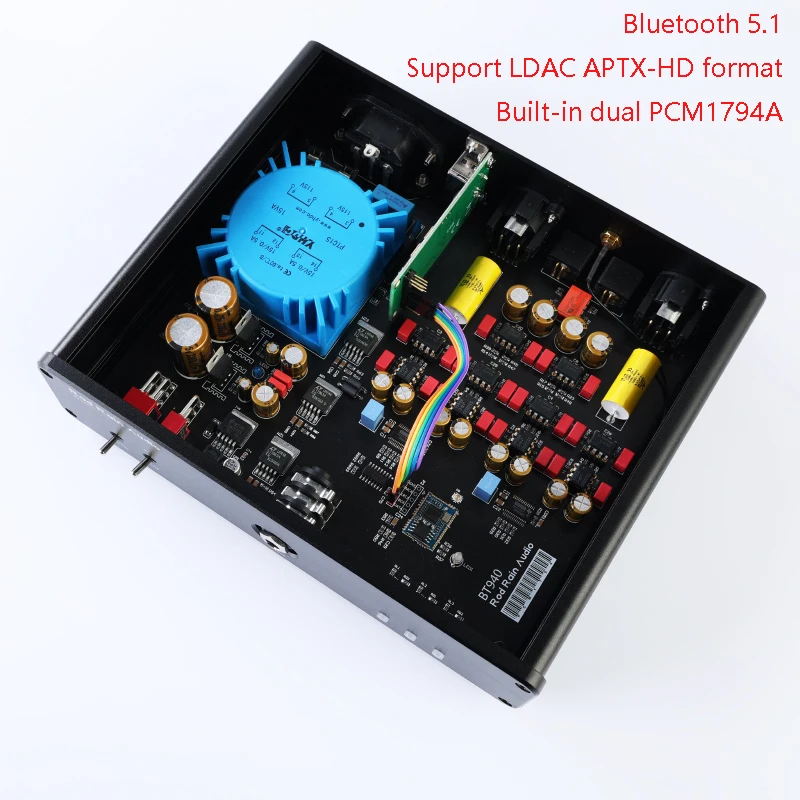 

Flagship Dual PCM1794A Audio Decoder Bluetooth 5.1 Wireless Audio Receiver LDAC APTX-HD Lossless Decoding PC External Sound Card