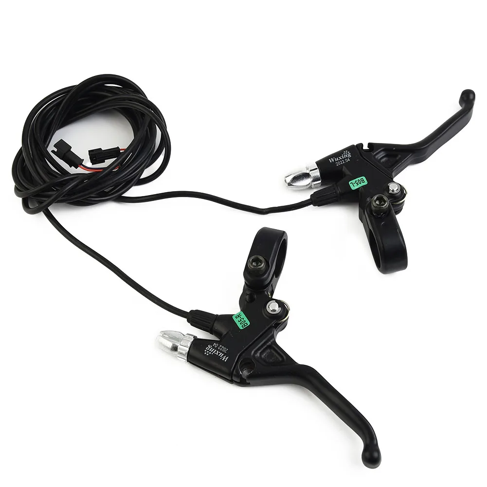 

E-bike Brake Lever Electric Bicycle JST-SM 2-pin Male 1 Pair Aluminum Components Cycling Hot Practical Durable