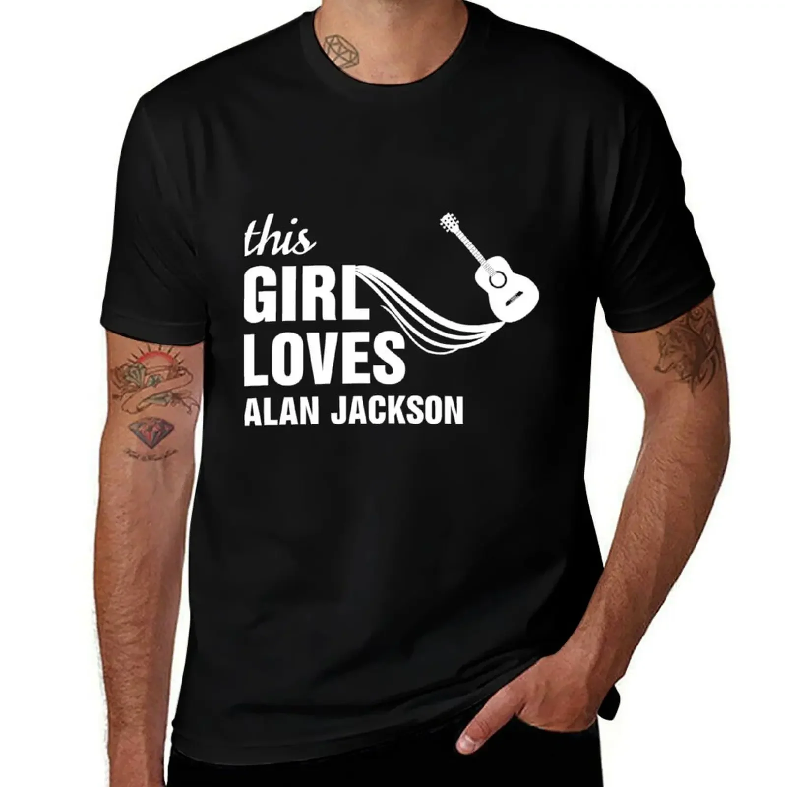 Футболка This Girl Loves Alan Gifts for Jackson Essential дешевая винтажная одежда мужские футболки с