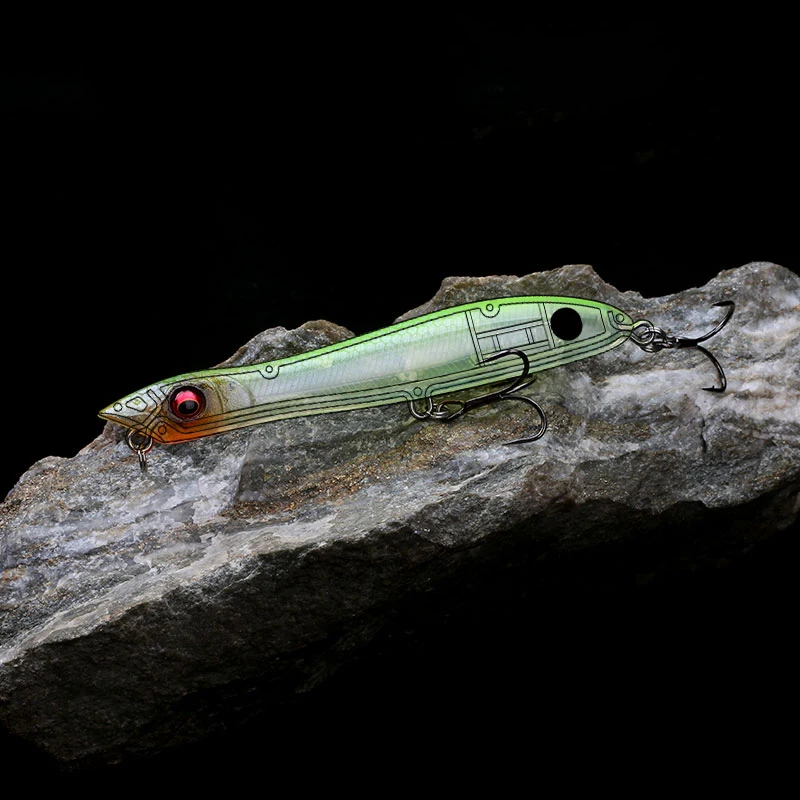 Фото LETOYO Рыболовная приманка Pencil Lure 105 мм 10,6 г, поверхностный поппер для ловли на деликатную проводку, плавающая искусственная приманка-карандаш №3