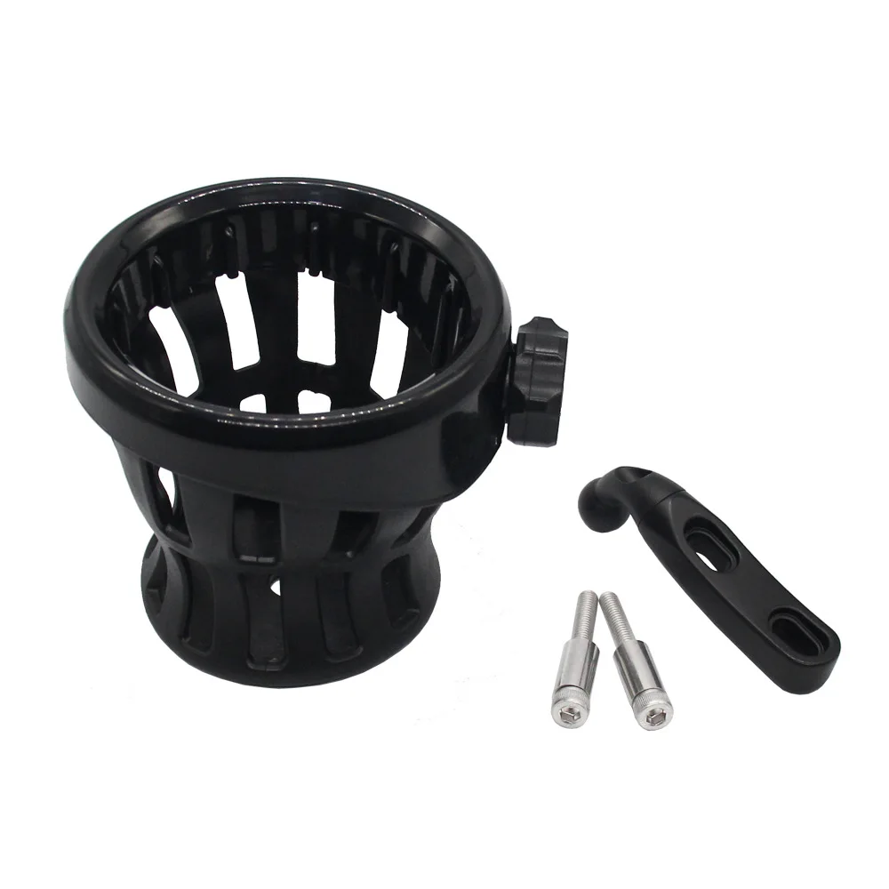 New Motorcycle Chrome Black Drink Cup Holder Water Beverage Support Handlebar Bottle Holder For Harlley For Honda For Yamaha