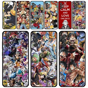 Phone Case For Samsung Galaxy A51 A12 A52 A32 A21s A71 A31 A02s A72 A41 A03s A22 A52s Coque Straw Hat Pirates Ship Doctor Luffy