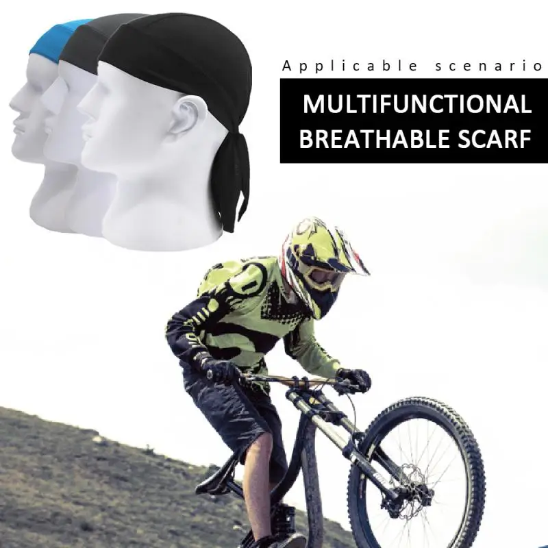 

Men Summer Quick Dry Pure Cycling Cap Running Riding Hood Headband Head Scarf Bandana Headscarf Pirate Hat