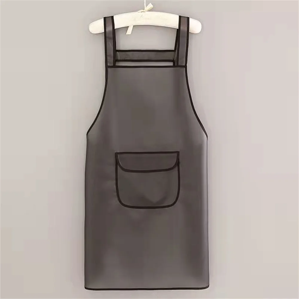 

Womens Summer Apron Household Cleaning Accessories Anti-fouling Tpu Anti-oil Dirty Household Merchandises Kitchen Clothes Apron