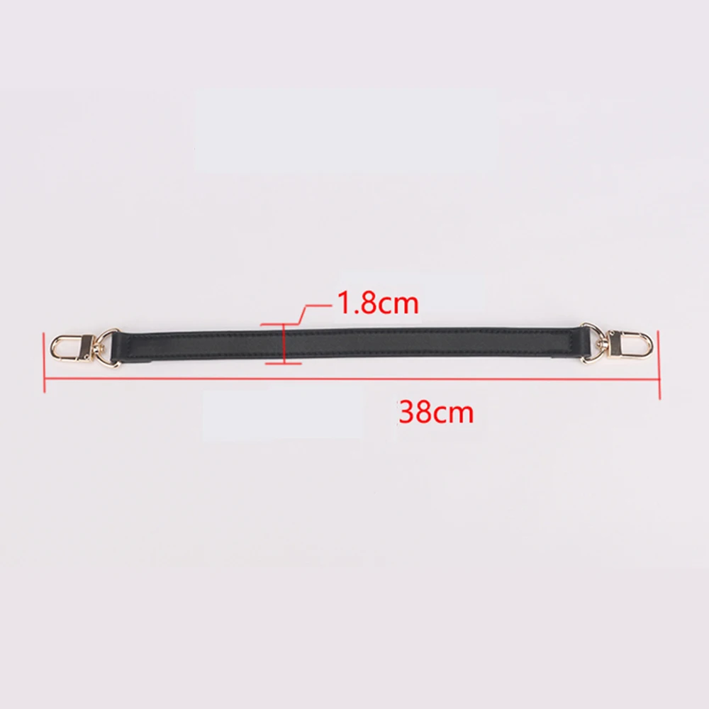 Lady Genuine Leather Strap Handbag Bag Belt DIY Bags Handle With Silver Gold Black Hardware Replacement Bag Short Straps