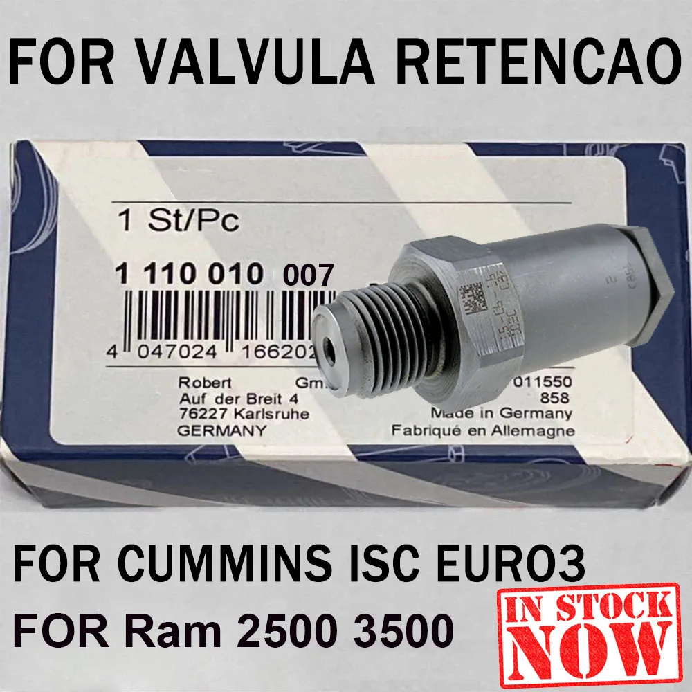 

1110010007 New For B-osch Original 3963808 Common Rail Pressure Relief Valve For Dodgee Ram 2500 3500 Cumminss 5.9L 3947799