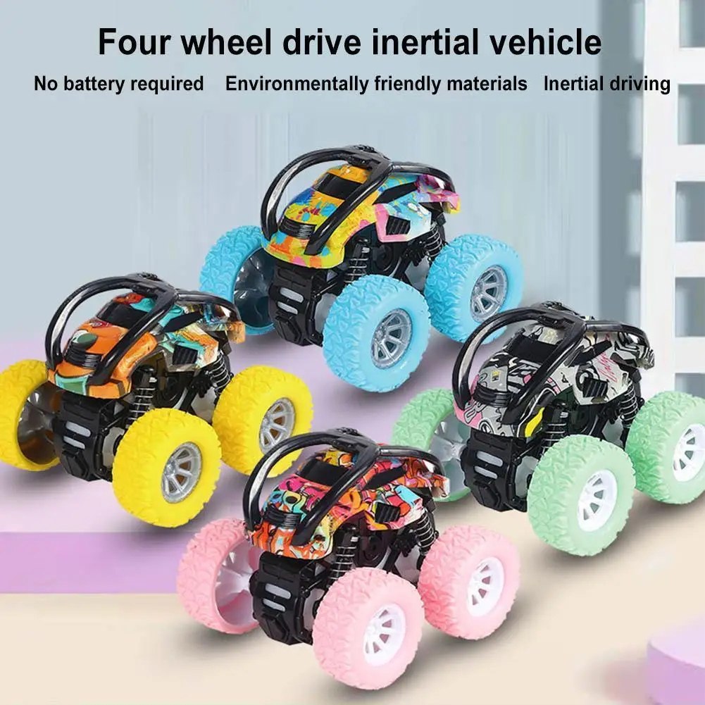 

Inertial Off-road Vehicle Pullback Children Climbing Car Plastic Friction Stunt Car Juguetes Carro Toys For Children Boys G G0b1