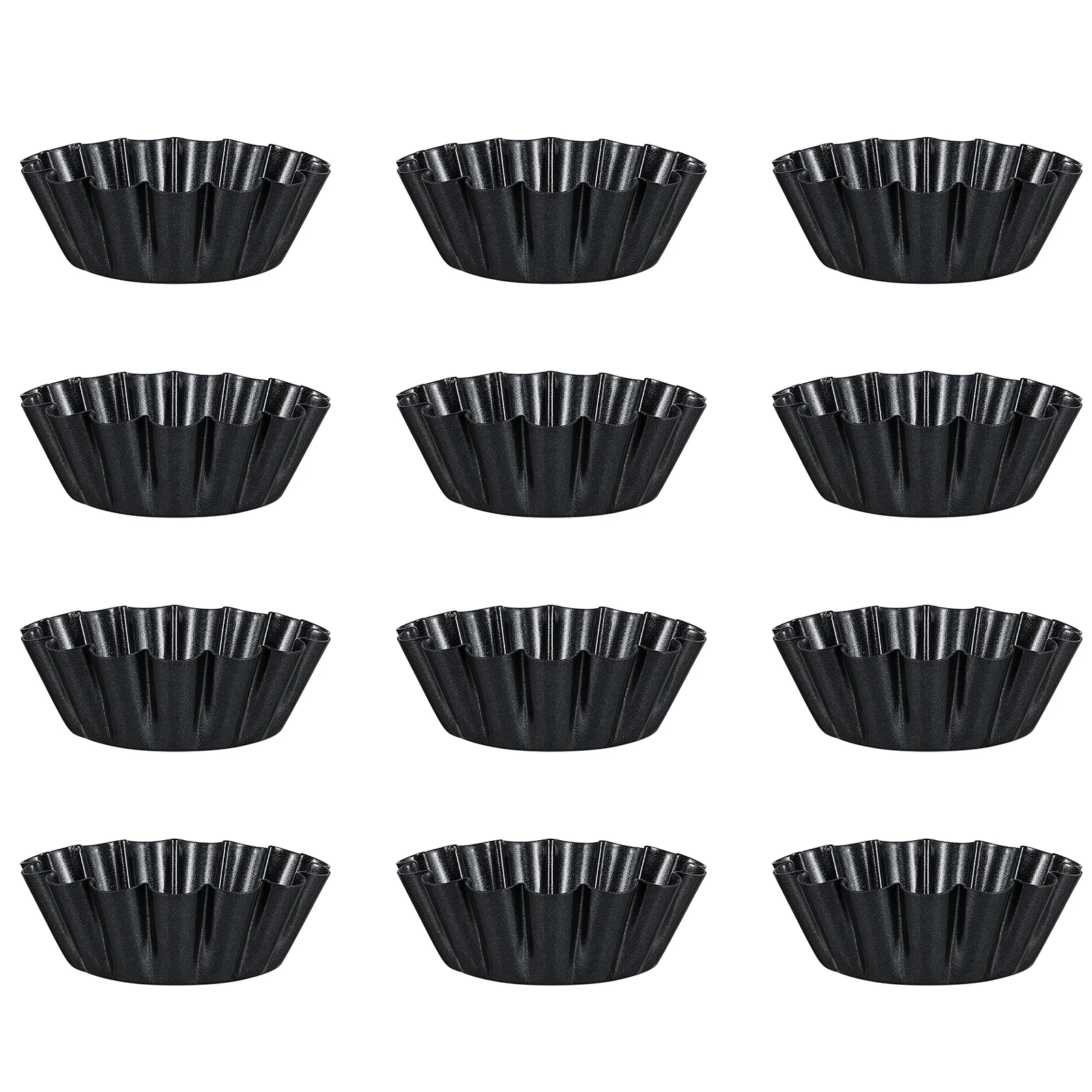 

Artibetter 12pcs Mini Egg Tart Moulds Reusable Cupcake Cake Moulds Kitchen Tools