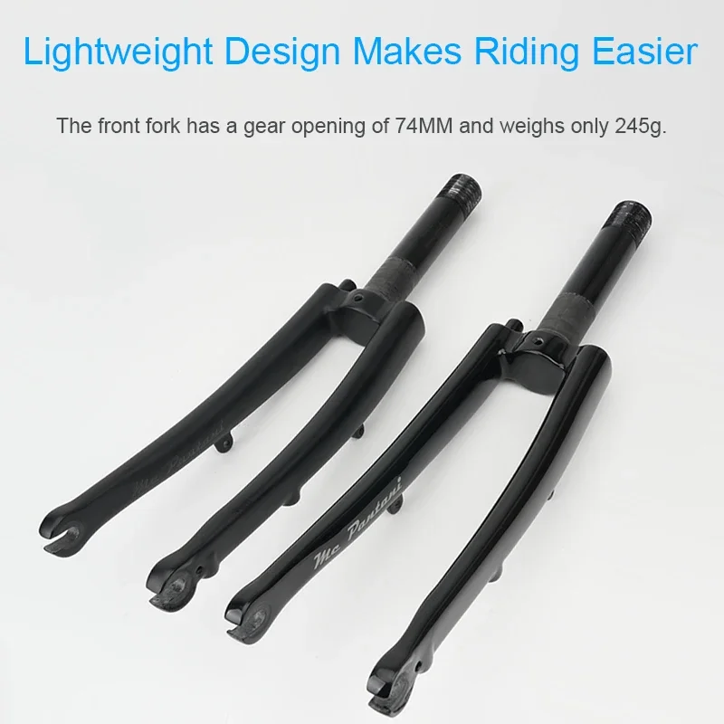 Передняя вилка из углеродного волокна RIRO сверхлегкая складная 245 г 16 дюймов 1 3/8 1/4