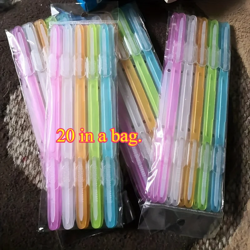 

Пластиковые зажимы для бумаги 20 шт