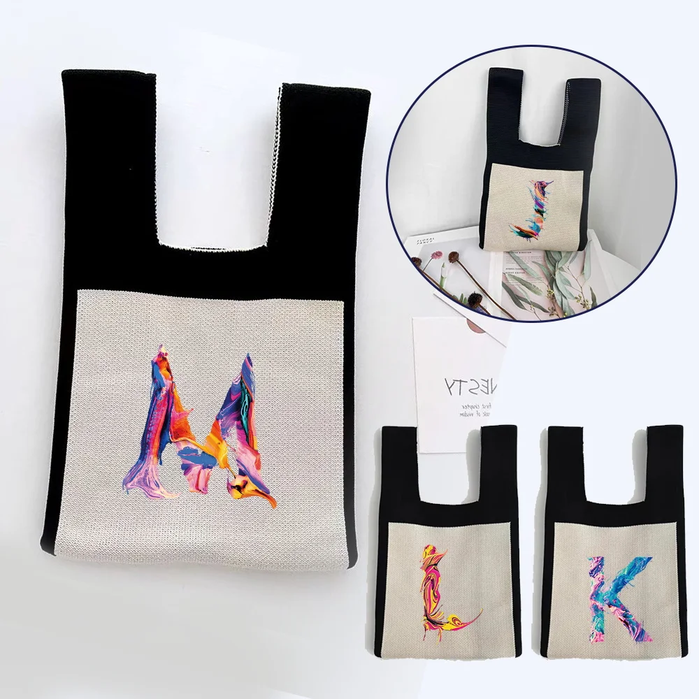 Сумка на запястье с узелком ручной работы женская сумка-тоут для покупок