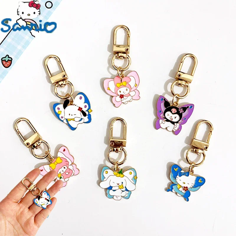 Sanrio Hello Kitty Butterfly Series брелок эмалированный день милый Куроми мультфильм моя