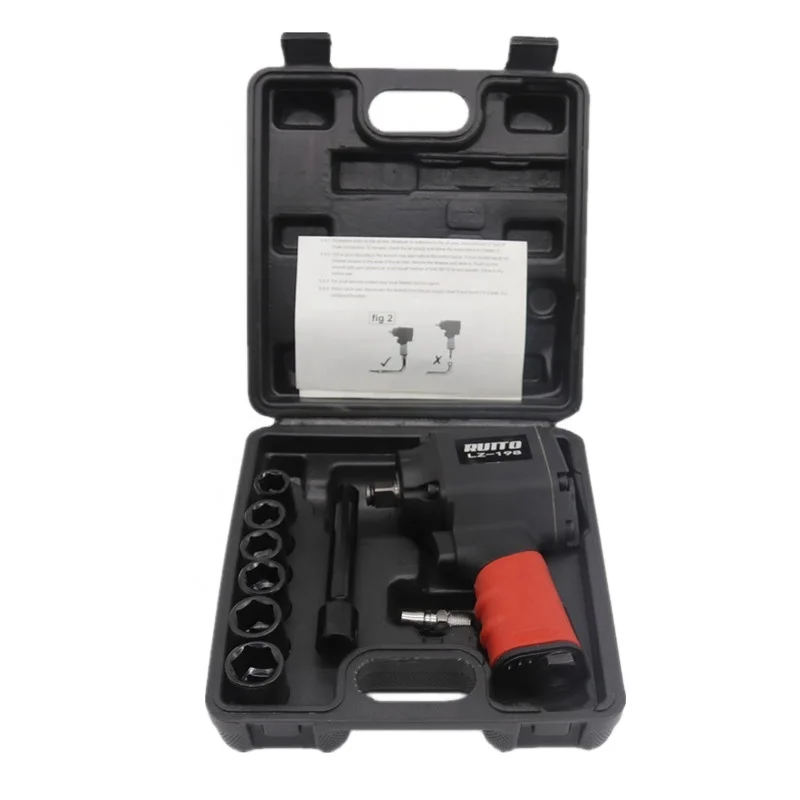 

1/2'' drive pneumatic air tool impact wrench kit, single hammer pneumatic impact wrench Air Impact Wrench kit
