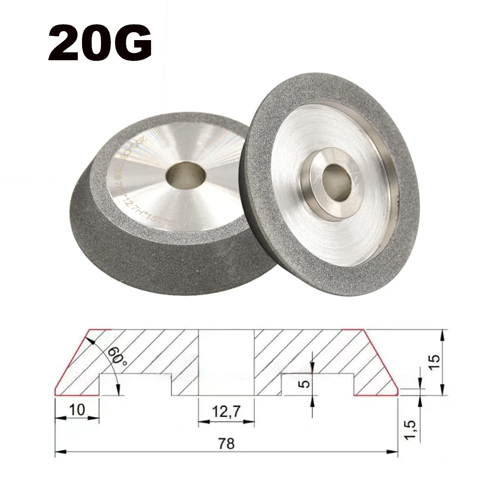 

Шлифовальный диск CBN и алмазный 78 мм для Z13-2, 13A/D, 13B, 13Q, 20G 230 grit
